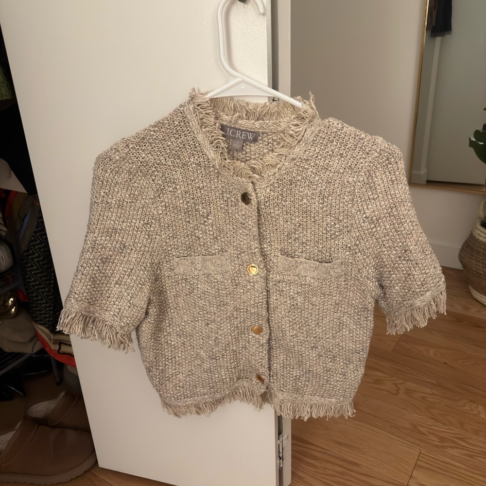 J. Crew Fringe Sweater